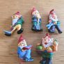 Miniature dolls house or fairy garden items, lot of garden gnomes Image 7
