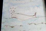 Small whale watercolour