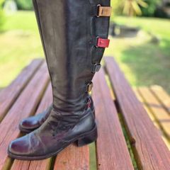 Roby and Pier Italian Leather Boots, Size UK4, EU37 - Wide Fit, AV