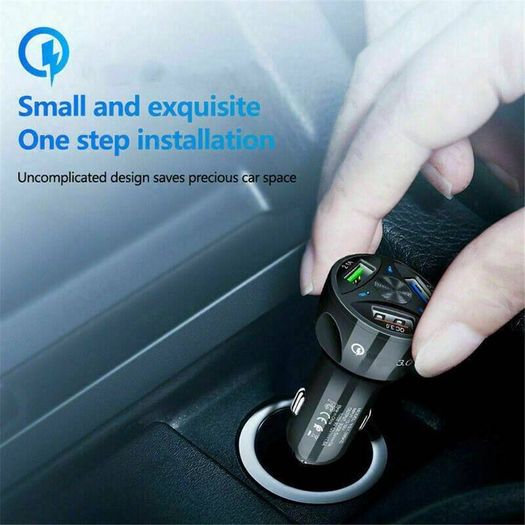 QC 3.0 Car Triple USB Phone Quick Charger 30W (Brand New/Warranty)