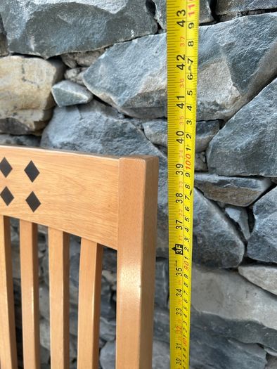 Solid wood dining chairs