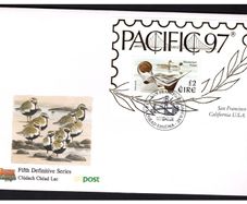 1997 Ireland Pacific 1997 including pintail duck Definitive Stamp Miniature Sheet An Post First Day Cover (FDC) with San Francisco Cancel