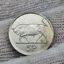 Ireland 1996 5p Mint Error Big Blob on the Leg Image 5