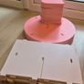Kids 360 Rotating Bookshelf - Pink and White Image 4