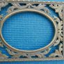 Antique -Victorian- Art Nouveau Solid Brass Picture Frame Image 3