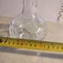 SMALL 22 CM. TALL Crystal Cut and Beveled Decanter NO STAMP Image 3