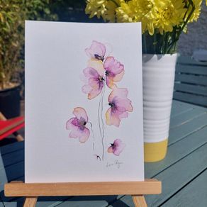 Original Watercolour Floral Painting