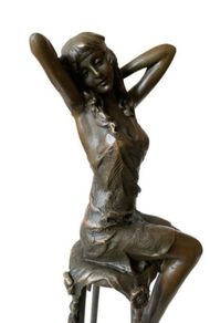 Swaying Dancer - Bronze, Signed