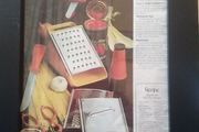 Rare Vintage Pyrex Framed Advert