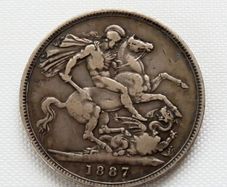 1887 Silver Crown Victorian Key Date