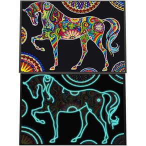 Luminous Diamond Painting Kit. Horse