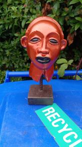 Vintage Terracotta Bust on Stand