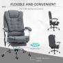 Heated 6 Points Vibration Massage Executive Office Chair Adjustable Swivel Image 2
