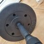 Incline sit up bench & Barbell Image 5
