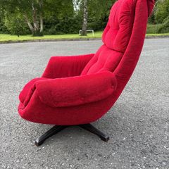 Mid-century retro vintage swivel armchair c1970