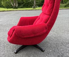 Mid-century vintage swivel armchair c1970