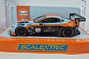 Scalextric C4655 Aston Martin Vantage GT3 (Gulf Edition) Slot Car  ( gt touring 24hr Endurance )