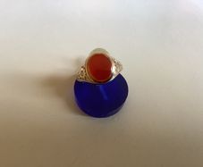 New 9ct Gold Cornelian Stone Ring. You Wont Beat This Price For The Same Ring.