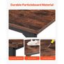 Computer Desk, 160 cm Office Gaming Desk for Home Office, Writing Study Work Modern Simple Table with Metal Frame for Large Legroom Image 4