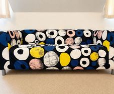 Multi-coloured couch in perfect condition.