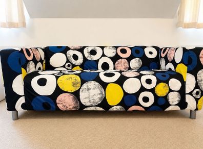 Multi-coloured couch in perfect condition.