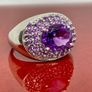 Silver ring with Amethyst Image 5