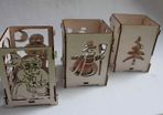 Xmas Christmas Tea Lights Home Decorations Santa SnowMan Tree Craft Decor