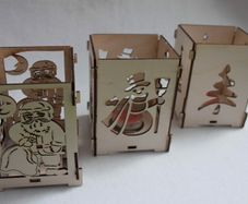 Xmas Christmas Tea Lights Home Decorations Santa SnowMan Tree Craft Decor