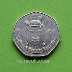 Ireland 1988 year Commemorative 50 Pence.