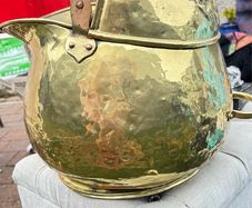 Antique Brass Coal Bucket
