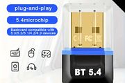 USB BT 5.4 wireless adapter, USB wireless dongle receiver, suitable for computer, headset, keyboard, mouse speakers and other devices