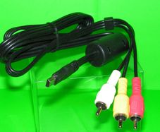 Mini USB To 3 RCA AV Audio Video Cable for Canon PowerShot SX40 HS