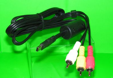 Mini USB To 3 RCA AV Audio Video Cable for Canon PowerShot SX40 HS