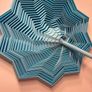 Oversized 16cm Articulated Star Fidget Light Blue Sensory ASMR Image 2