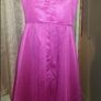 Charas designer chiffon midi pink dress size UK12 EUR40 Image 3
