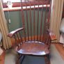 Dutch Oak Rocking Chair with Cushions Image 9
