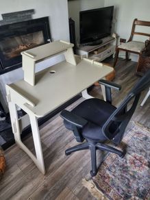computer desk and chair