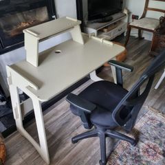 computer desk and chair
