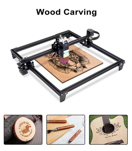 80W Laser Engraving Machine, Wood Leather Cutter Metal Glass Engraver CNC 3D Laser Printer with FAC/Wifi/10W Optical Output