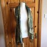 Large Green Pashmina Cashmere and Silk Shawl Scarf 70"x27"including postage Image 9