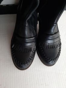 new genuine leather knee high boots