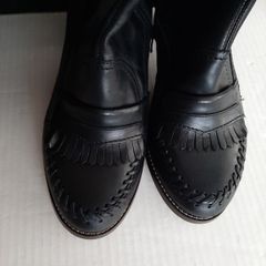 new genuine leather knee high boots