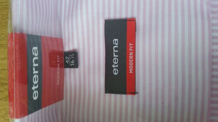 Beautiful NEW eterna shirt size 42 ( 16 .5"   )