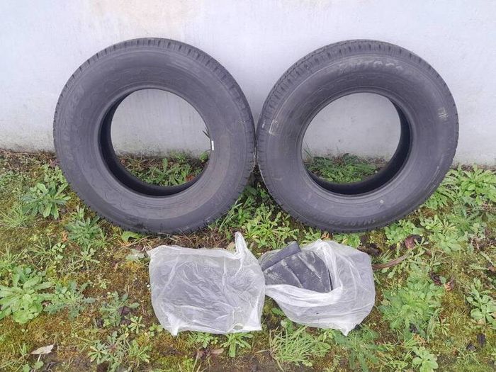 Set of 2 NEW Tyres 185R14C 102/100R and Tubes