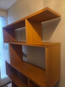 Oak shelving unit