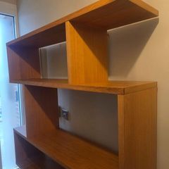 Oak shelving unit