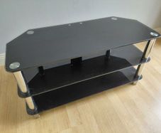 Glass TV stand