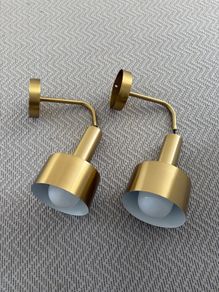 Gold wall lights