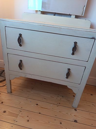 Vintage dressing table with a mirror