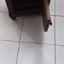 Antique  cupboard oak marble top Image 2